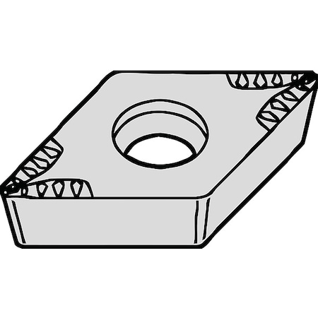 Diamond Turning Insert, Triangle, 3, TPUN, 1/32 in, Carbide MPN:2015327