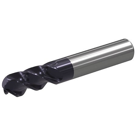 Ball End Mill, 0.1875 in, Carbide MPN:W40BE05001RBT WU20PE