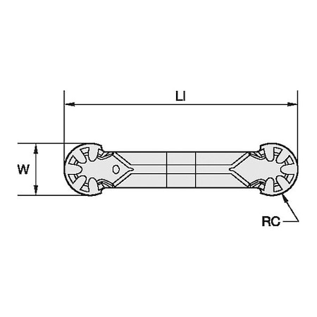 Grooving/Parting Insert, WMT-P-PC, Carbide MPN:4170164