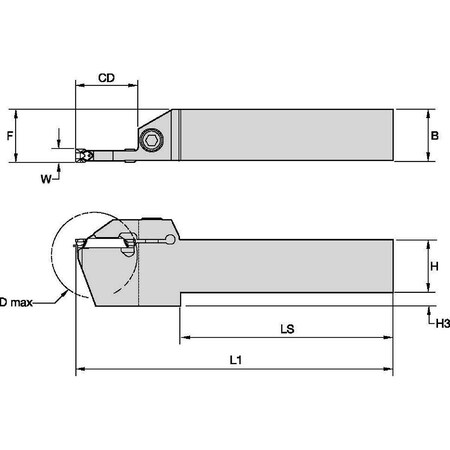 Thread Turning Toolholder, WMTSR166056 MPN:3655926