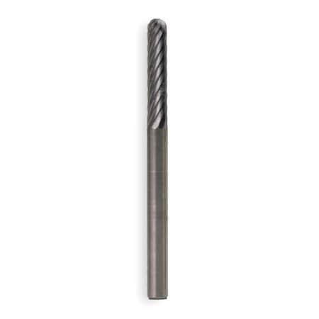 Carbide Bur, Cylindrical Ball, 1/8, SGL Cut MPN:M40285