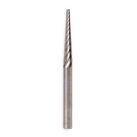 Carbide Bur, Pointed Cone, 1/4