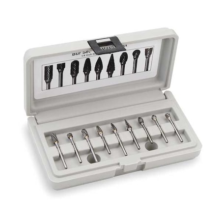 Carbide Bur Sets, 1/2, 8 Pcs MPN:M40594