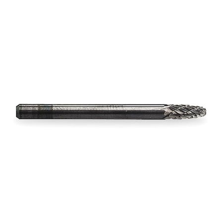 Carbide Bur, Round Nose Tree, 1/8, dbl Cut MPN:M41379