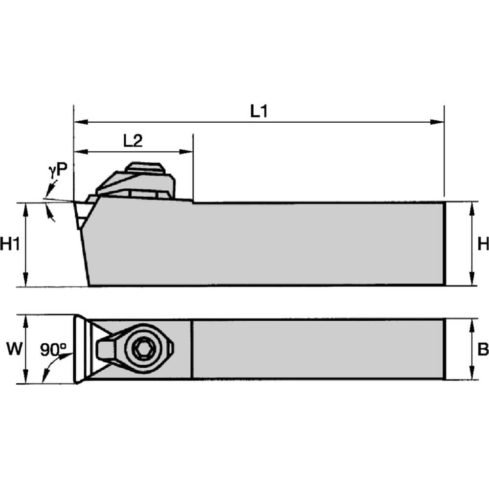 Indexable Grooving Toolholders, Internal or External: External , Toolholder Type: External Grooving , Insert Seat Size: 16 , Hand of Holder: Neutral  MPN:2022922