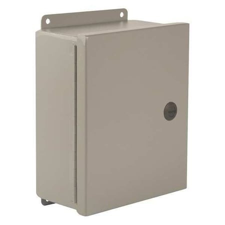 1/4 Turn Latch Electrical Enclosures, 14 in H, 8 in D, 12 in W, 4, 12, Carbon Steel MPN:BN4141208CHQT