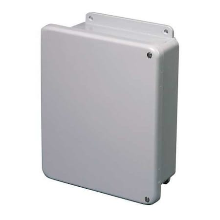 Captive Screws Electrical Enclosures, 9.73 in H, 3.98 in D, 8 in W, 1, 12, 3R, 4X, 6P, Fiberglass MPN:HW-J100804CHSC