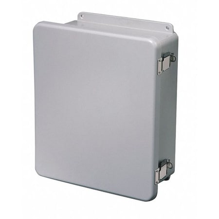 Padlockable Hasp Electrical Enclosures, 9.73 in H, 3.98 in D, 8 in W, 1, Fiberglass MPN:HW-J100804FCHQR