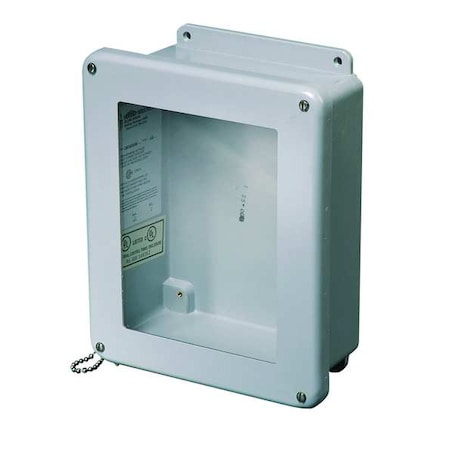 Captive Screws Electrical Enclosures, 12 in H, 5 in D, 10 in W, 1, 12, 3R, 4X, 6P, Fiberglass MPN:HW-J121005SCW