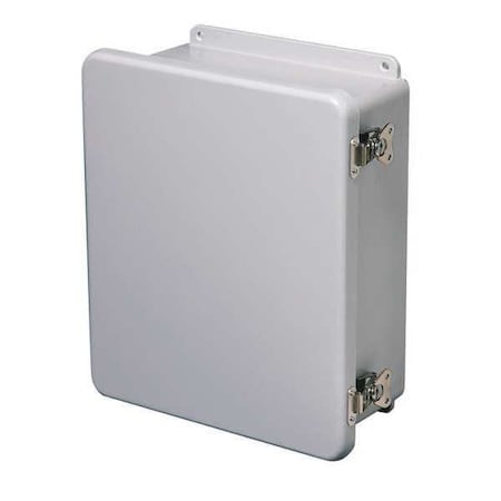 Twist Latch Electrical Enclosures, 13-1/2 in H, 5.94 in D, 12 in W, 1, 12, 3R, 4X, 6P, Fiberglass MPN:HW-J141206CHTL