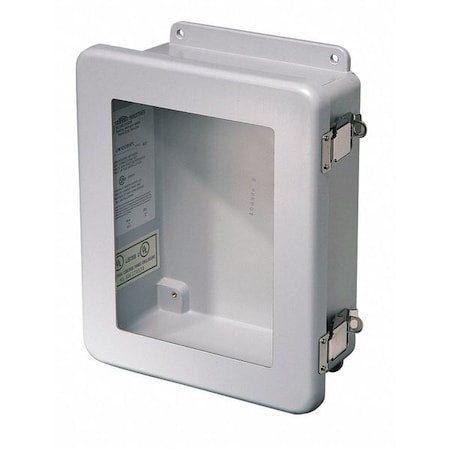 Padlockable Hasp Electrical Enclosures, 15.60 in H, 5.94 in D, 14 in W, 1, 12, 3R, 4X, 6P MPN:HW-J161406CHQRW