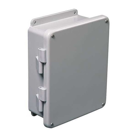 Captive Screws Electrical Enclosures, 17.69 in H, 8.45 in D, 16 in W, 12, 4X, 6P, Fiberglass MPN:HW-J181608FCHSC