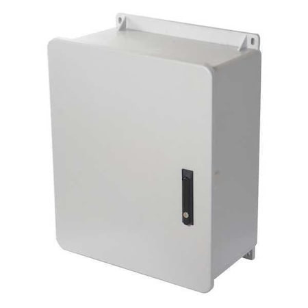Keyed Latch Electrical Enclosures, 19.88 in H, 11.33 in D, 20 in W, 1, 12, 3R, 4X, 6P, Fiberglass MPN:HW-J2020103PT