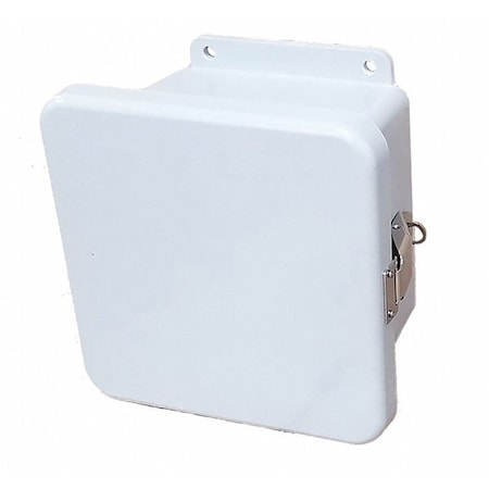 Padlockable Hasp Electrical Enclosures, 5.72 in H, 4.45 in D, 6 in W, 1, 12, 3R, 4X, 6P, Fiberglass MPN:HW-J60604CHQR