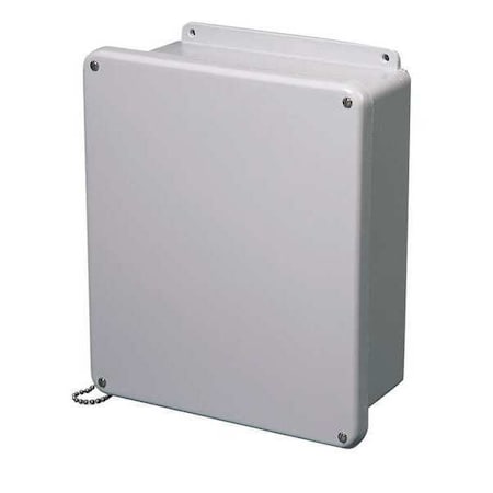 Captive Screws Electrical Enclosures, 5.72 in H, 4.45 in D, 6 in W, 1, 12, 3R, 4X, 6P, Fiberglass MPN:HW-J60604SC