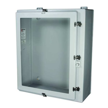 Twist Latch Electrical Enclosures, 36.31 in H, 13.36 in D, 30 in W, 1, 12, 3, 3R, 4X, Fiberglass MPN:HW-N4X363012CHW