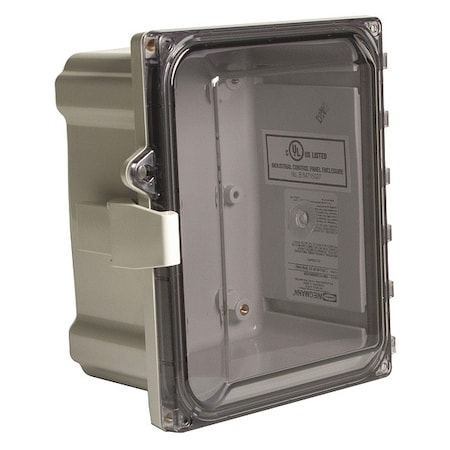Quick Release Padlock Latch Electrical Enclosures, 20 in H, 8 in D, 16 in W, 1, 12, 3R, 4, 4X MPN:HW-PCC201608CHQR