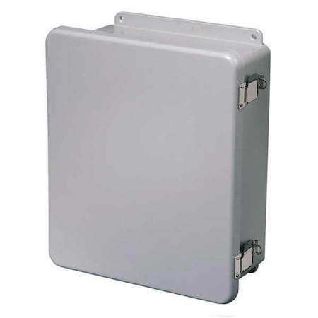 Padlockable Hasp Electrical Enclosures, 5.84 in H, 5.95 in D, 4 in W, 1, 12, 3R, 4X, 6P, Fiberglass MPN:HW-WHJ60404CHQR