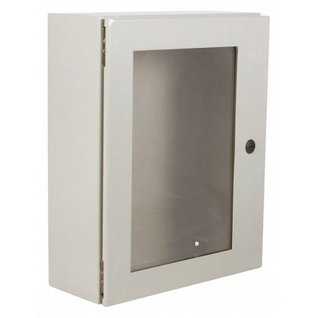 1/4 Turn Latch Electrical Enclosures, 20 in H, 12 in D, 20 in W, 12, 13, 3R, 4, Steel MPN:N412202012WC