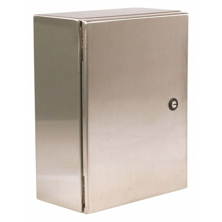 1/4 Turn Latch Electrical Enclosures, 24 in H, 10 in D, 24 in W, 12, 13, 3R, 4, 4X MPN:N412242410SSC