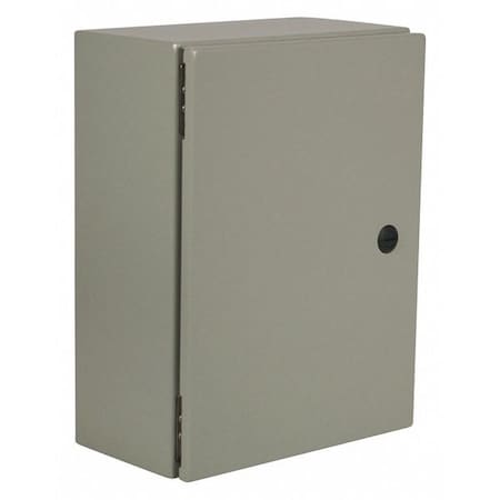 1/4 Turn Latch Electrical Enclosures, 24 in H, 20 in D, 24 in W, 12, 13, 3R, 4, Steel MPN:N412242420C