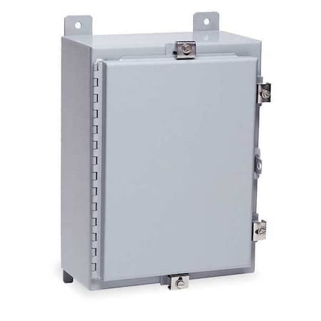 Padlockable Hasp with Clamps Electrical Enclosures, 20 in H, 8 in D, 16 in W, 12, 13, 4, Steel MPN:N4201608