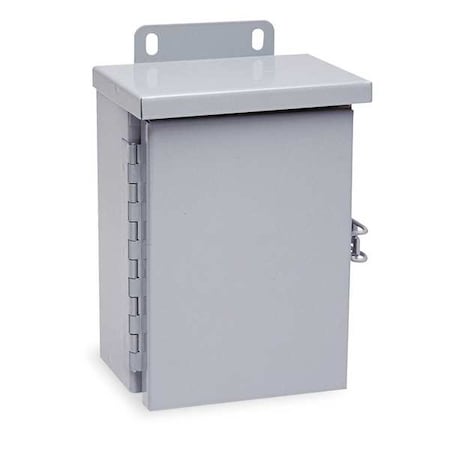 Padlockable Hasp Electrical Enclosures, 12 in H, 6 in D, 10 in W, 3R, Steel MPN:RHC101206