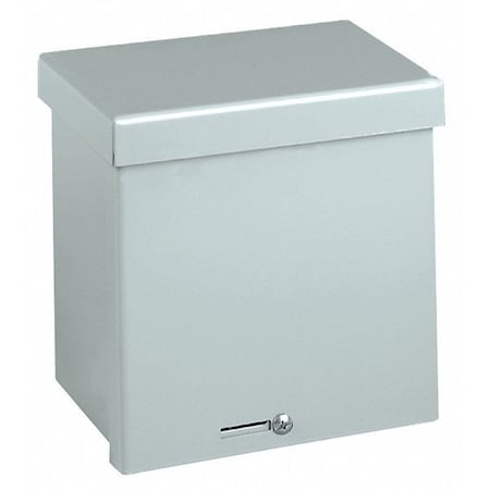Padlockable Hasp Electrical Enclosures, 6 in H, 6 in D, 6 in W, 3R, Steel MPN:RSC060606G
