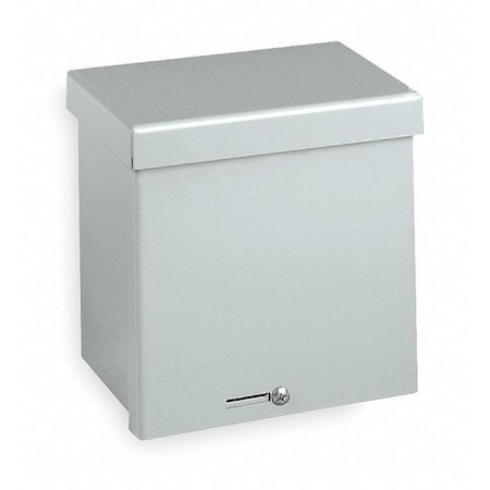 Padlockable Hasp Electrical Enclosures, 10 in H, 4 in D, 10 in W, 3R, Steel MPN:RSC101004