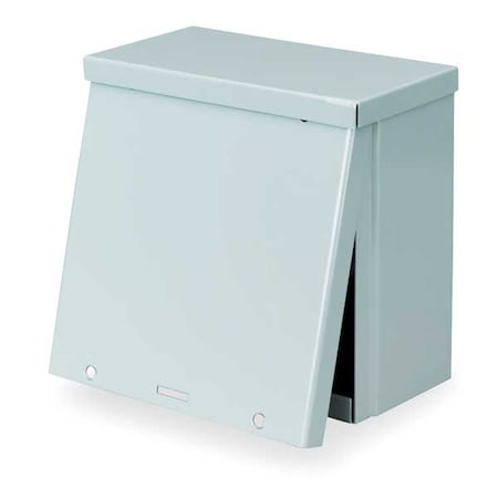 Padlockable Hasp Electrical Enclosures, 15 in H, 6 in D, 12 in W, 3R, Steel MPN:RSC121506