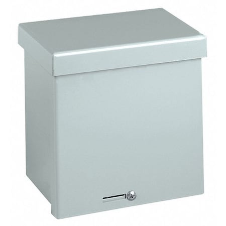 Padlockable Hasp Electrical Enclosures, 24 in H, 6 in D, 18 in W, 3R, Steel MPN:RSC182406GNK