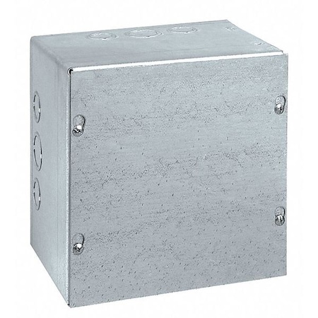 Captive Screws Electrical Enclosures, 10 in H, 4 in D, 8 in W, 1, Steel MPN:SC081004G
