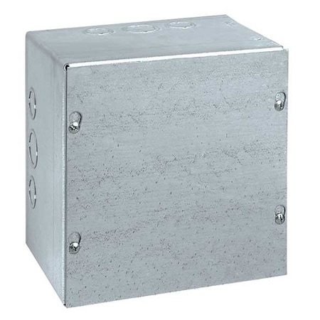 Captive Screws Electrical Enclosures, 16 in H, 4 in D, 16 in W, 1, Steel MPN:SC161604GNK
