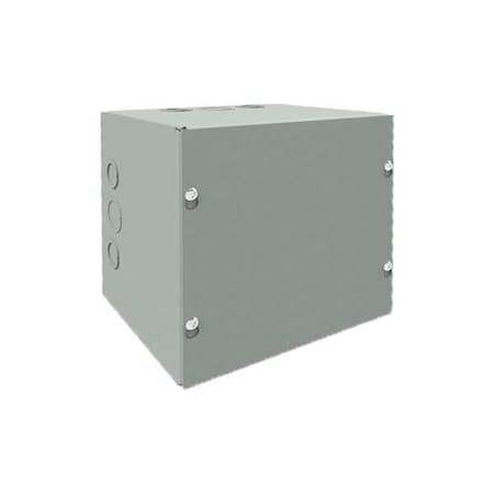 Captive Screws Electrical Enclosures, 24 in H, 6 in D, 24 in W, 1, Steel MPN:SC242406