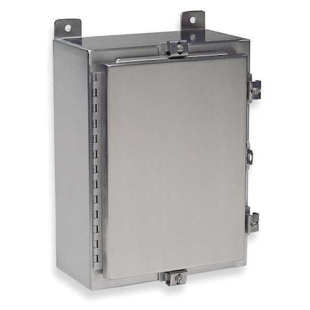 Padlockable Hasp with Clamps Electrical Enclosures, 24 in H, 8 in D, 24 in W, 12, 13, 3R, 4, 4X MPN:SSN4242408
