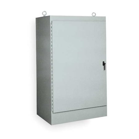 3 Point Latch with Padlock Handle Electrical Enclosures, 72 in H, 30 in D, 36 in W, 12, Steel MPN:WA723630FS