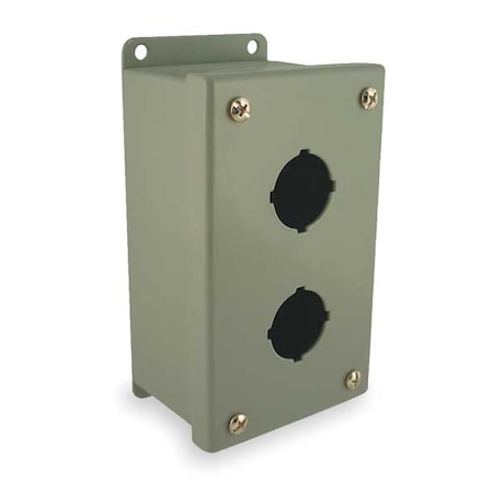 PushButtonEnclosure, 30mm, 2Hole, CarbSteel MPN:PB2