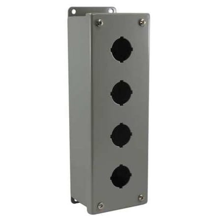 PushButtonEnclosure, 30mm, 4Hole, CarbSteel MPN:PB4