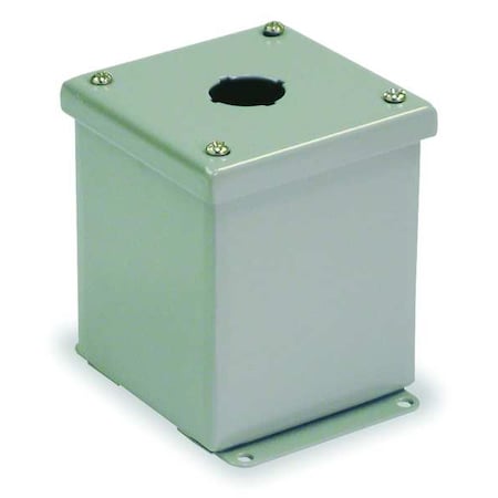 PushButtonEnclosure, 22mm, 1Hole, CarbSteel MPN:PBGX1