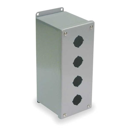 PushButtonEnclosure, 22mm, 4Hole, CarbSteel MPN:PBGX4