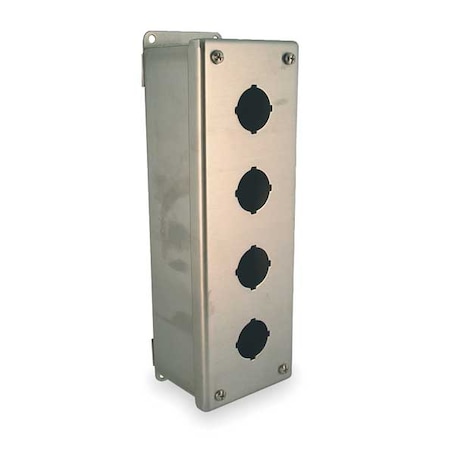Pushbutton Enclosure, 30mm, 4 Holes, 304 SS MPN:PBSS4