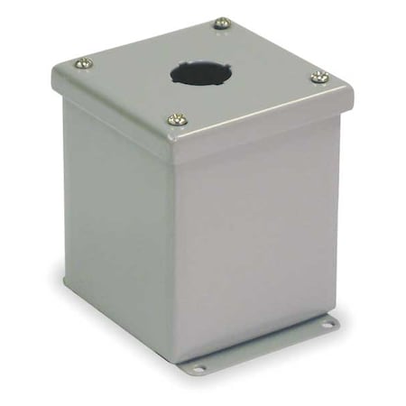 PushButtonEnclosure, 30mm, 1Hole, CarbSteel MPN:PBXD1