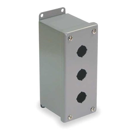 PushButtonEnclosure, 30mm, 3Hole, CarbSteel MPN:PBXD3