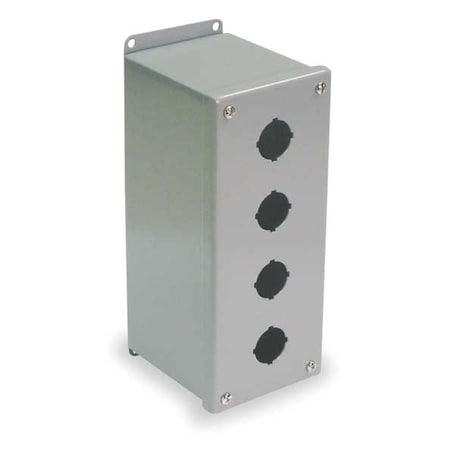PushButtonEnclosure, 30mm, 4Hole, CarbSteel MPN:PBXD4