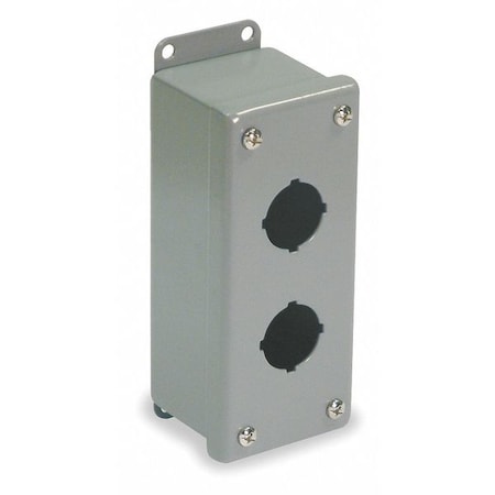 PushButtonEnclosure, 30mm, 2Hole, CarbSteel MPN:PSL2
