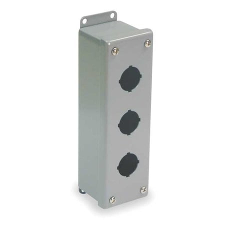 PushButtonEnclosure, 30mm, 3Hole, CarbSteel MPN:PSL3