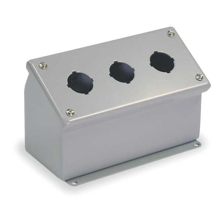 PushButtonEnclosure, 30mm, 3Holes, Steel MPN:WPBA3
