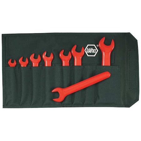 Ins Open End Wrench Set, 15Deg, 6-19mm, 8Pc MPN:20093