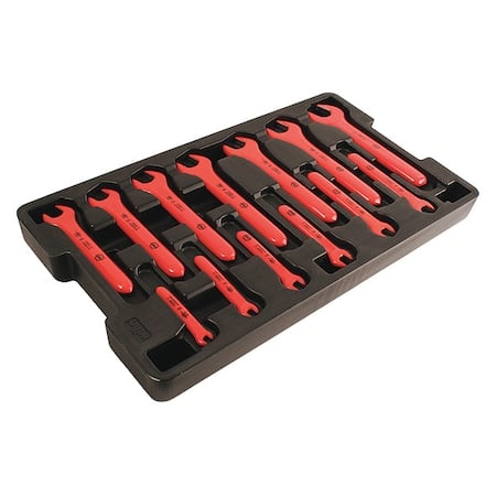 Insulated Open End Wrench Set, Metric MPN:20196