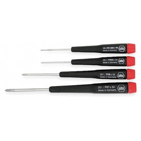 Precision Screwdriver Set, Phillips, 4pcs. MPN:26194